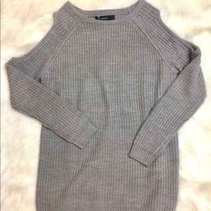 Cold shoulder sweater